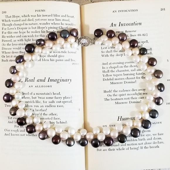 {nwt} Cultured Saltwater Pearl Statement Necklace - Picture 1 of 5